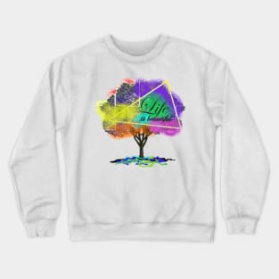 Tree Design Crewneck Sweatshirt